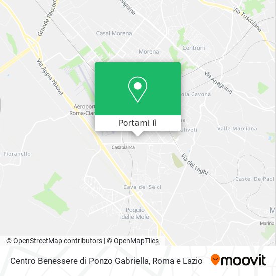 Mappa Centro Benessere di Ponzo Gabriella