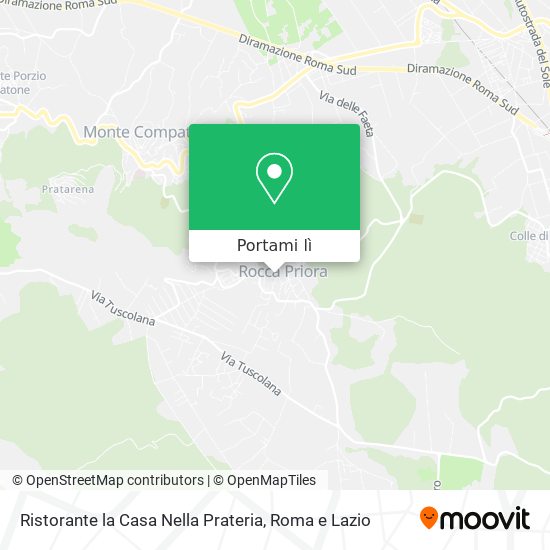 Mappa Ristorante la Casa Nella Prateria