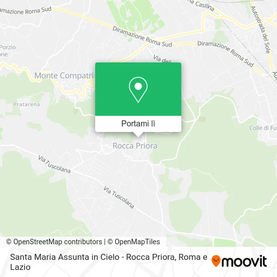 Mappa Santa Maria Assunta in Cielo - Rocca Priora