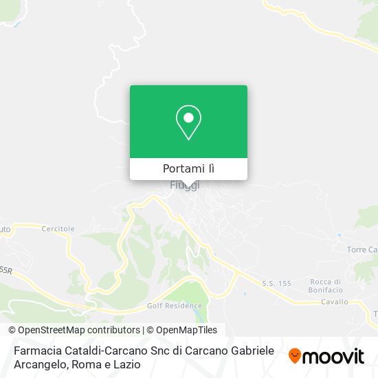 Mappa Farmacia Cataldi-Carcano Snc di Carcano Gabriele Arcangelo
