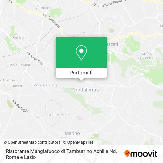 Mappa Ristorante Mangiafuoco di Tamburrino Achille Nd
