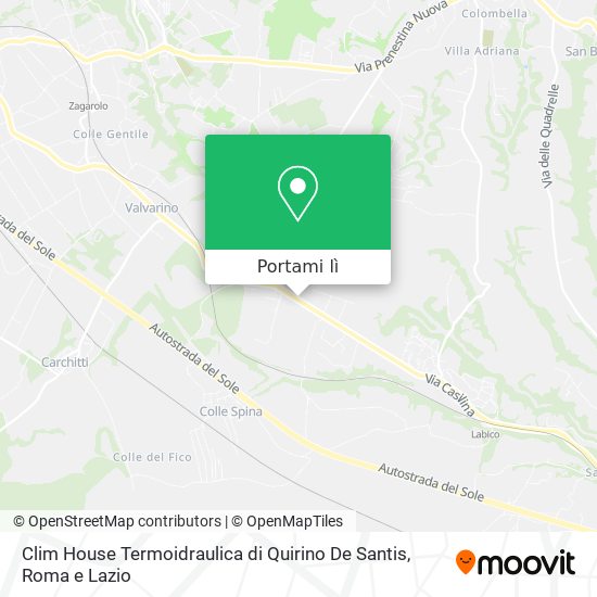 Mappa Clim House Termoidraulica di Quirino De Santis