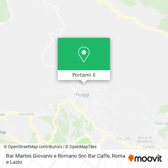 Mappa Bar Martini Giovanni e Romano Snc Bar Caffe