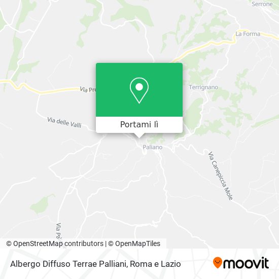 Mappa Albergo Diffuso Terrae Palliani
