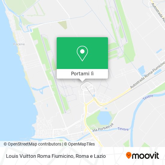 Mappa Louis Vuitton Roma Fiumicino