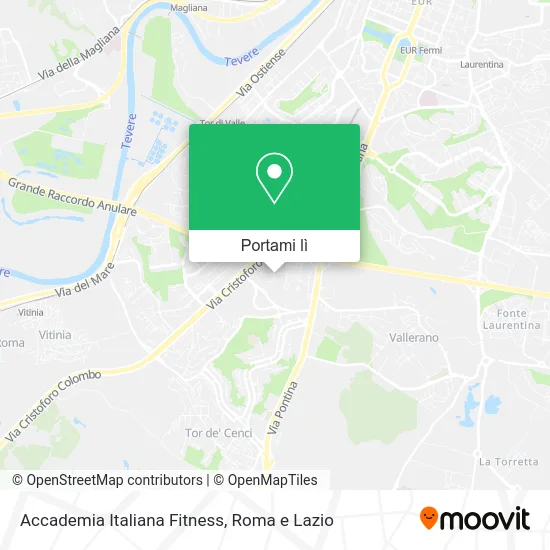 Mappa Accademia Italiana Fitness