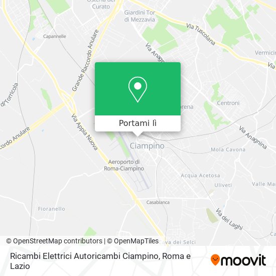 Mappa Ricambi Elettrici Autoricambi Ciampino