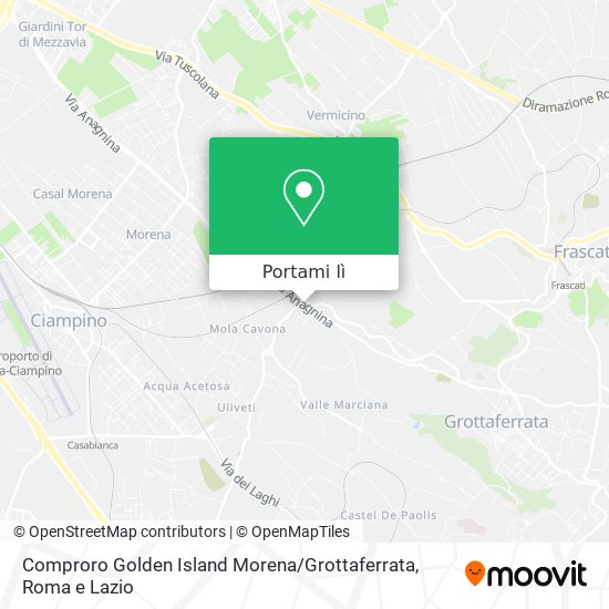 Mappa Comproro Golden Island Morena / Grottaferrata