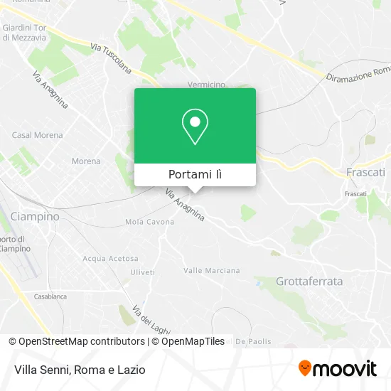 Mappa Villa Senni