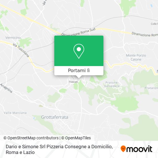 Mappa Dario e Simone Srl Pizzeria Consegne a Domicilio