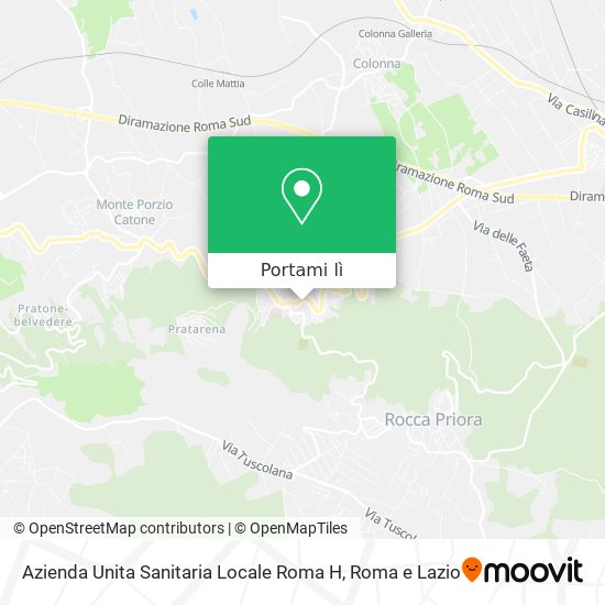 Mappa Azienda Unita Sanitaria Locale Roma H
