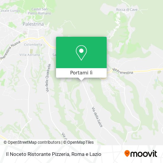 Mappa Il Noceto Ristorante Pizzeria