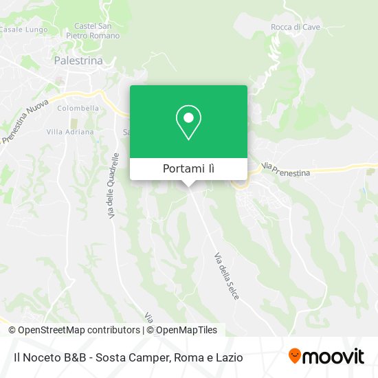 Mappa Il Noceto B&B - Sosta Camper