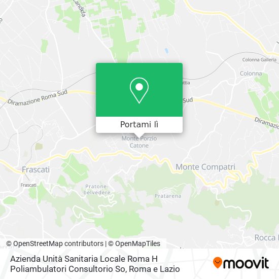 Mappa Azienda Unità Sanitaria Locale Roma H Poliambulatori Consultorio So