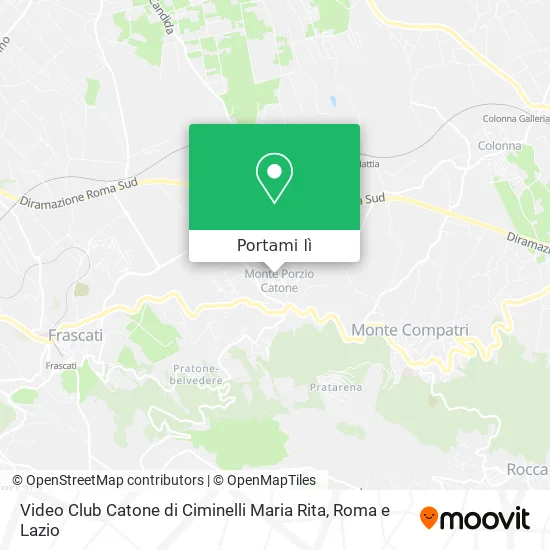 Mappa Video Club Catone di Ciminelli Maria Rita