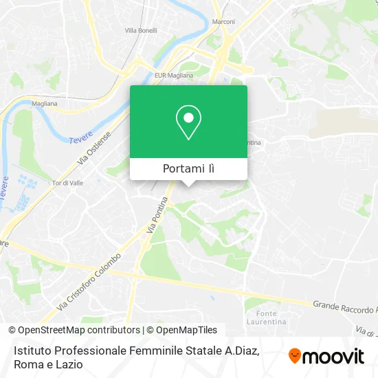 Mappa Istituto Professionale Femminile Statale A.Diaz