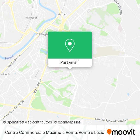 Mappa Centro Commerciale Maximo a Roma