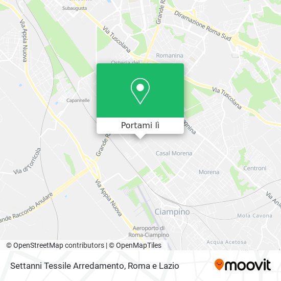 Mappa Settanni Tessile Arredamento