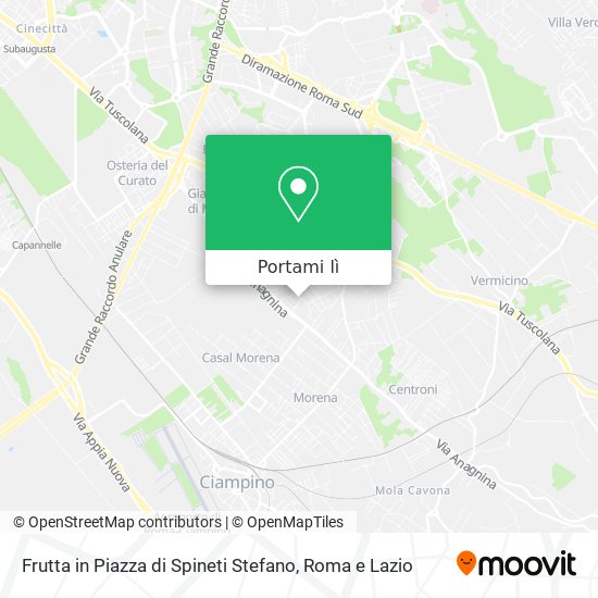 Mappa Frutta in Piazza di Spineti Stefano