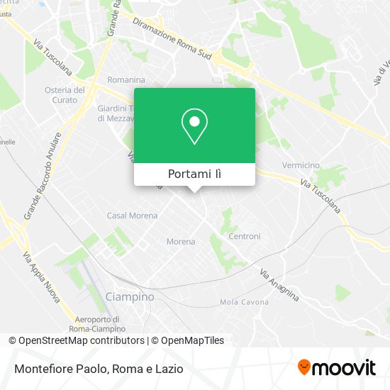 Mappa Montefiore Paolo