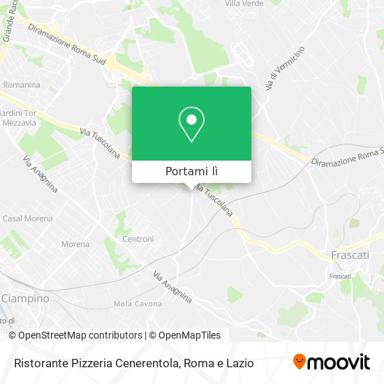 Mappa Ristorante Pizzeria Cenerentola