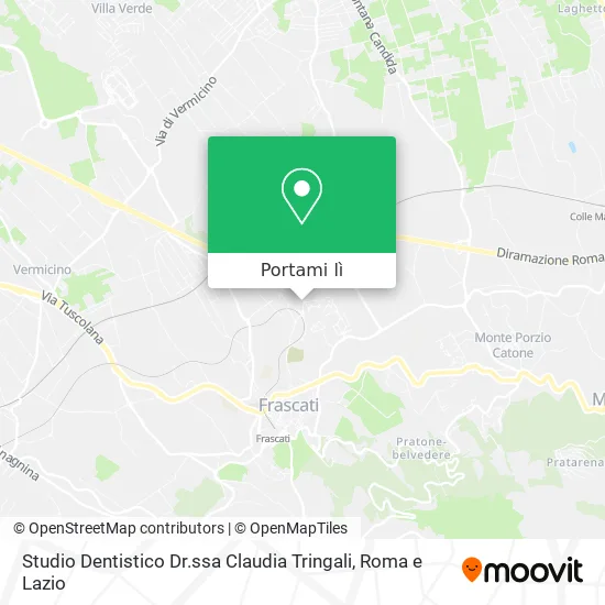 Mappa Studio Dentistico Dr.ssa Claudia Tringali