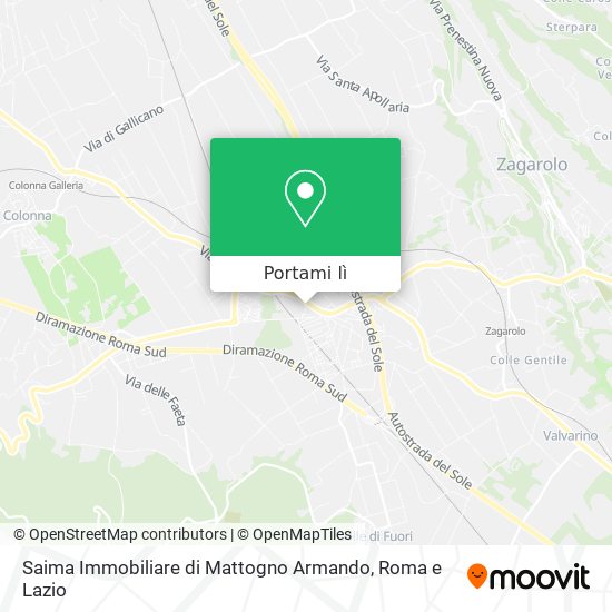 Mappa Saima Immobiliare di Mattogno Armando