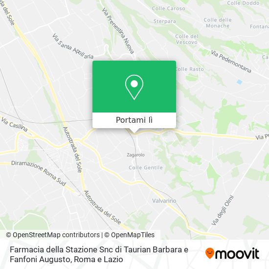 Mappa Farmacia della Stazione Snc di Taurian Barbara e Fanfoni Augusto