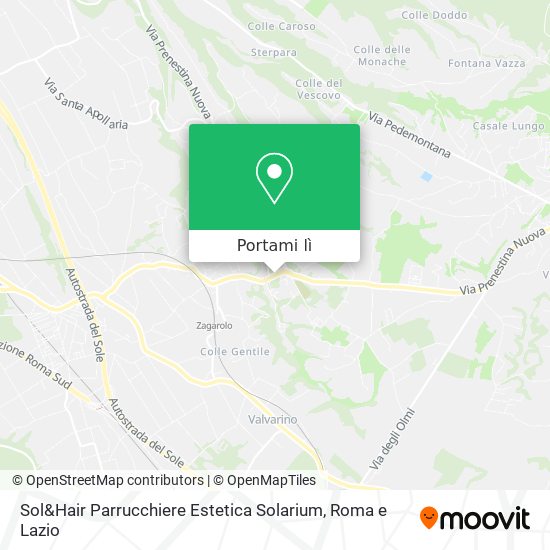 Mappa Sol&Hair Parrucchiere Estetica Solarium