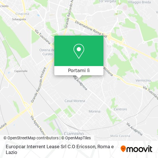 Mappa Europcar Interrent Lease Srl C.O Ericsson