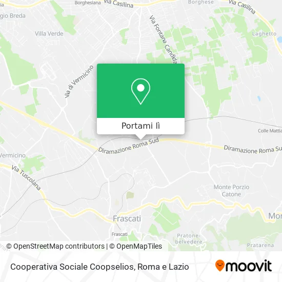 Mappa Cooperativa Sociale Coopselios