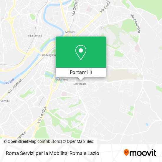 Mappa Roma Servizi per la Mobilità