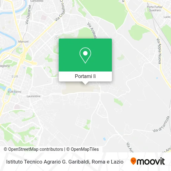 Mappa Istituto Tecnico Agrario G. Garibaldi