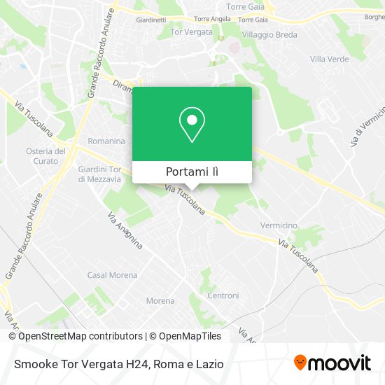 Mappa Smooke Tor Vergata H24