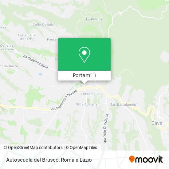 Mappa Autoscuola del Brusco