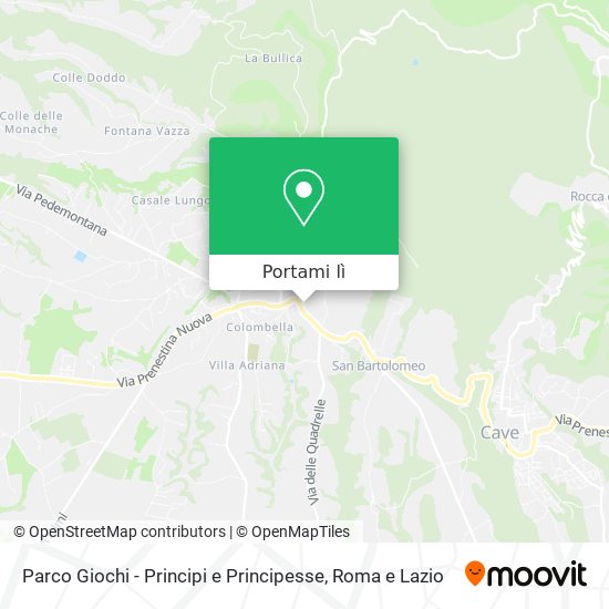 Mappa Parco Giochi - Principi e Principesse