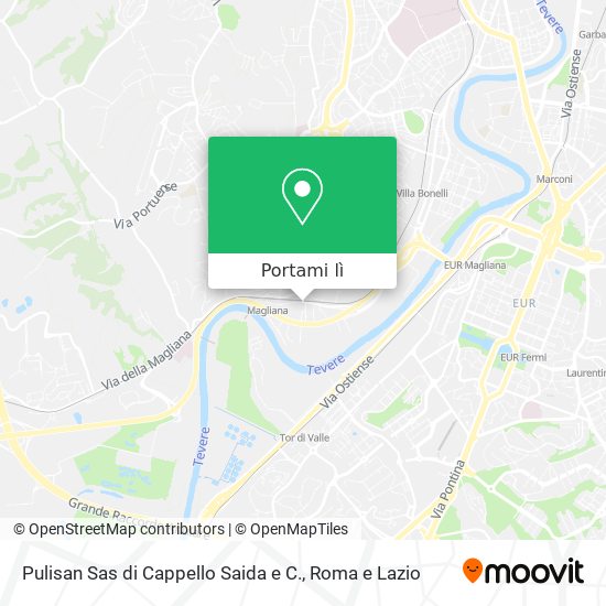 Mappa Pulisan Sas di Cappello Saida e C.
