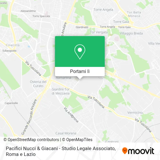 Mappa Pacifici Nucci & Giacani - Studio Legale Associato