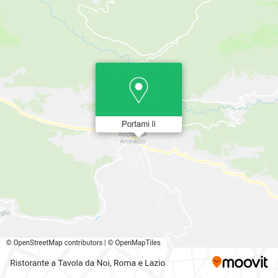 Mappa Ristorante a Tavola da Noi