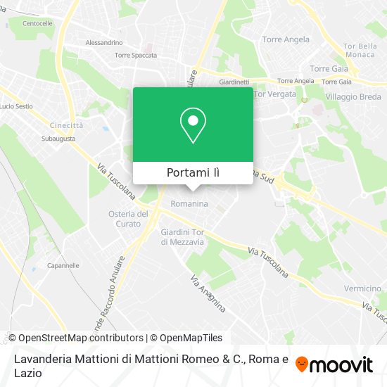 Mappa Lavanderia Mattioni di Mattioni Romeo & C.