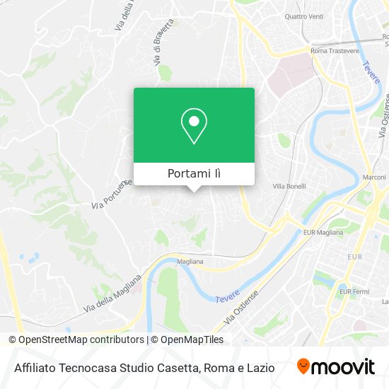 Mappa Affiliato Tecnocasa Studio Casetta