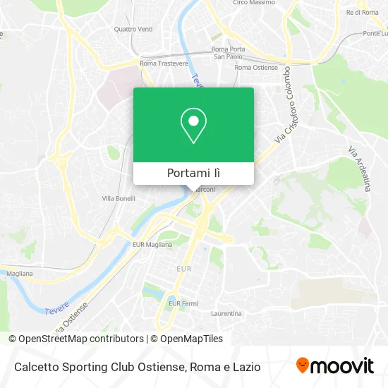 Mappa Calcetto Sporting Club Ostiense