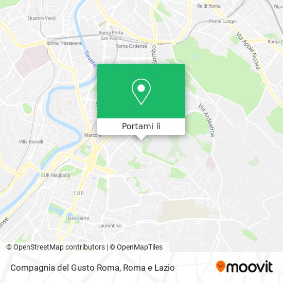 Mappa Compagnia del Gusto Roma