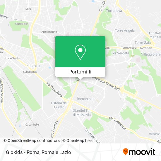 Mappa Giokids - Roma