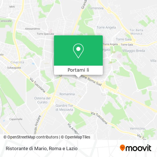 Mappa Ristorante di Mario