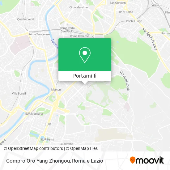 Mappa Compro Oro Yang Zhongou