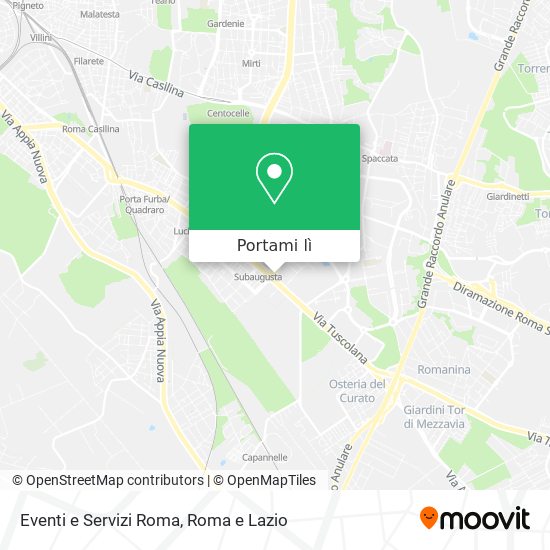 Mappa Eventi e Servizi Roma