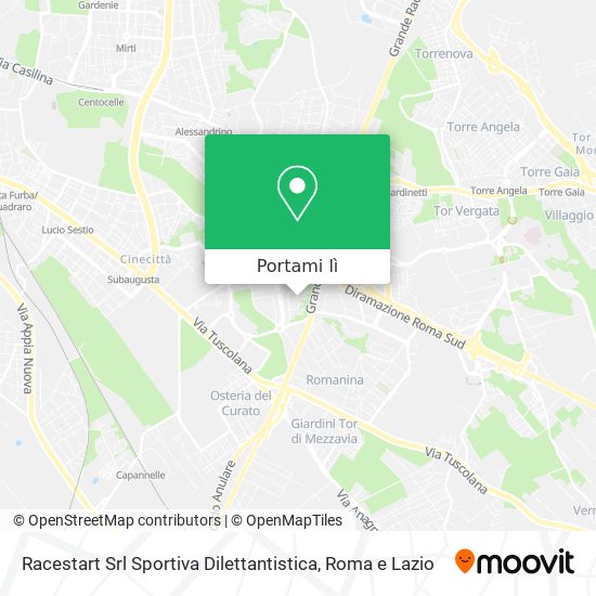 Mappa Racestart Srl Sportiva Dilettantistica