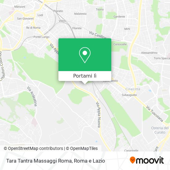 Mappa Tara Tantra Massaggi Roma