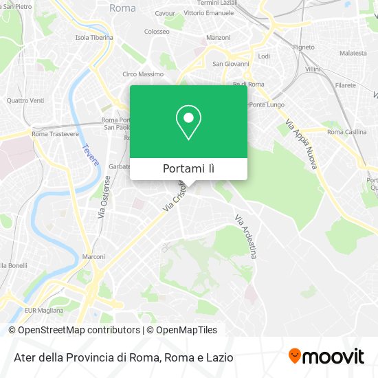 Mappa Ater della Provincia di Roma